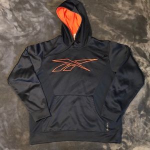 Reebok Sport Hoodie Large Blue/Orange